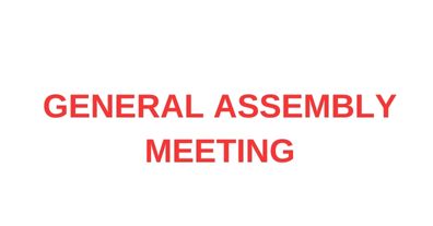 General Assembly Meeting and Topics